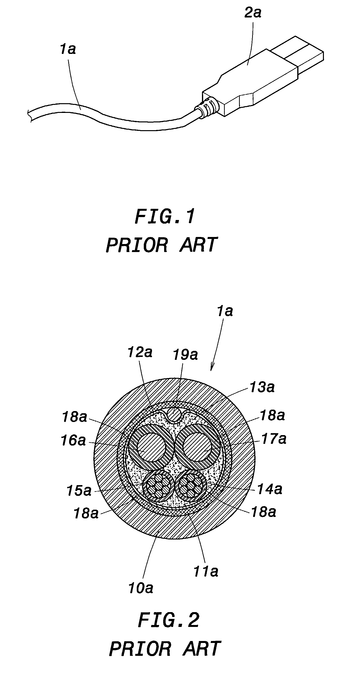 Signal transmission cable structure