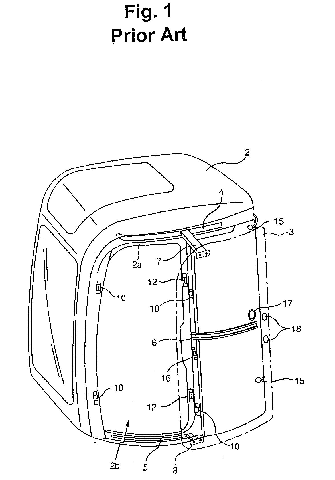 Operator cab for heavy equipment