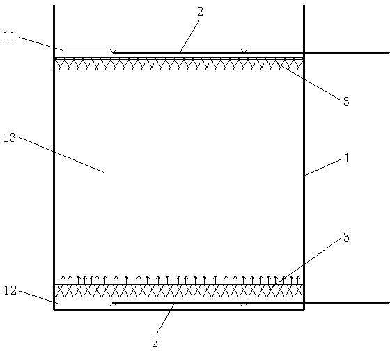 Efficient temperature stratification-type water energy-storage water-storage device