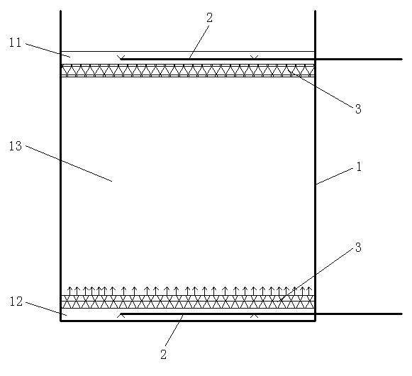 Efficient temperature stratification-type water energy-storage water-storage device