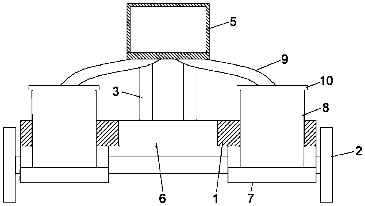 A fast bagging device for rice drying