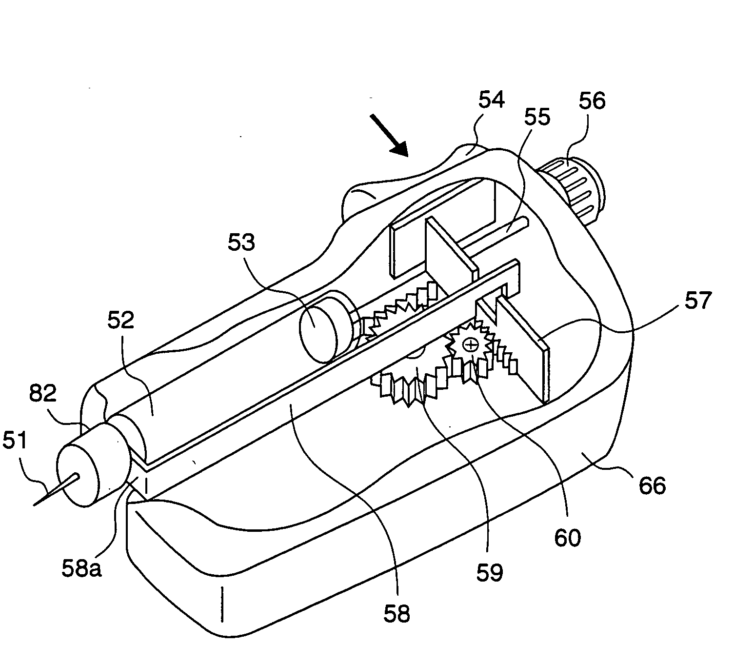 Administration instrument for medical use