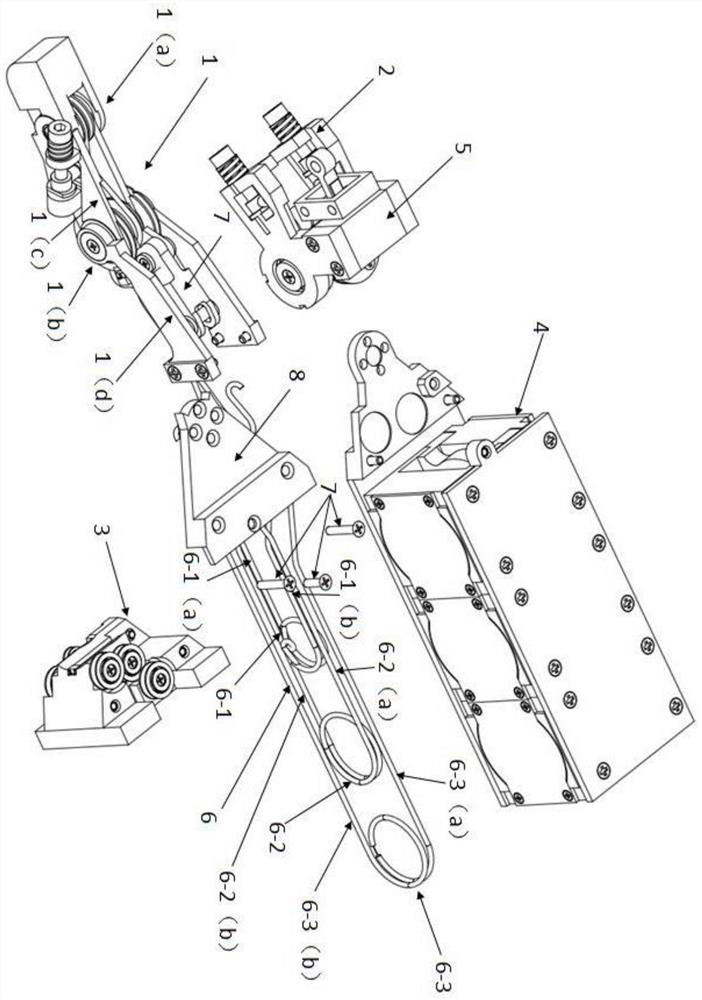 Modular three-degree-of-freedom tendon-rope transmission humanoid dexterous mechanical finger and control method