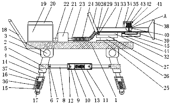 Blockage preventing type high-pressure water mist fire extinguishing device