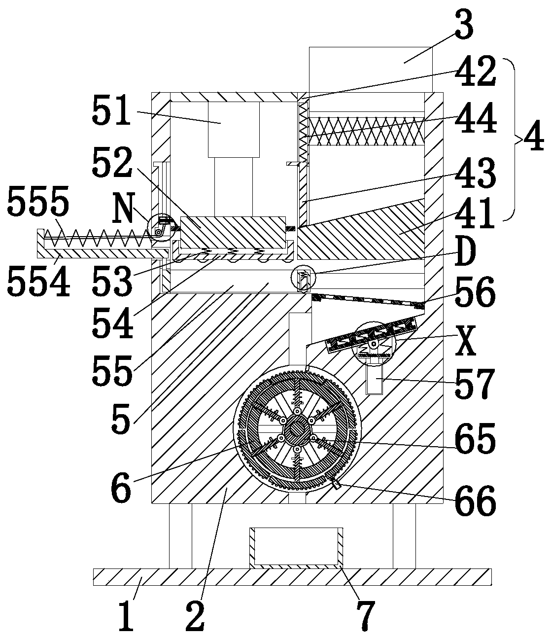 Dispersion machining treatment system for cement preparing and method