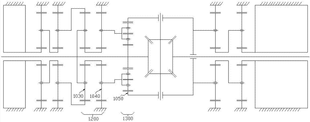 Electric differential device with torque fixed-direction distribution function