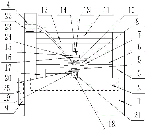 Plate material painting device with drying function