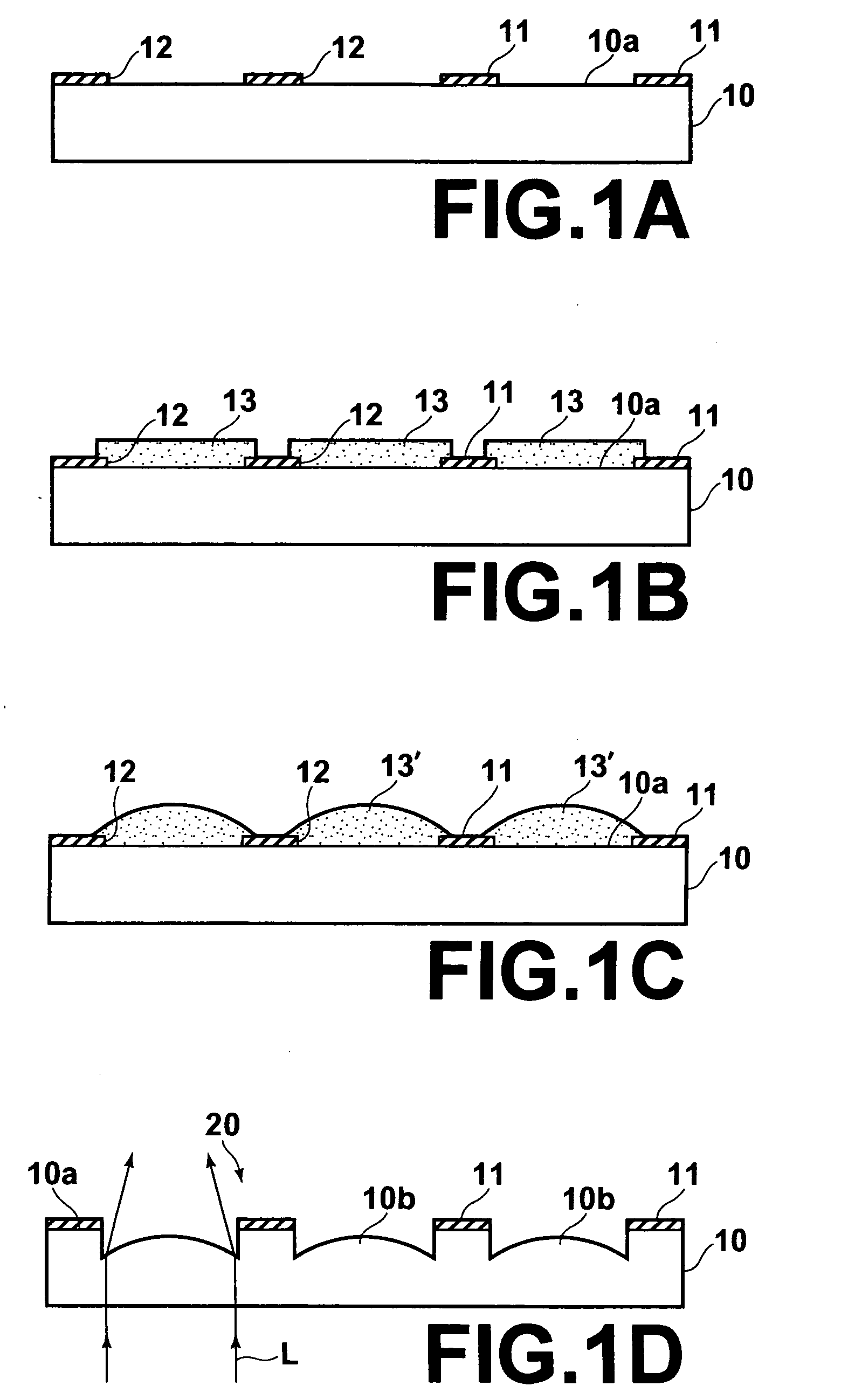 Micro lens array, optical member and method of producing micro lens array