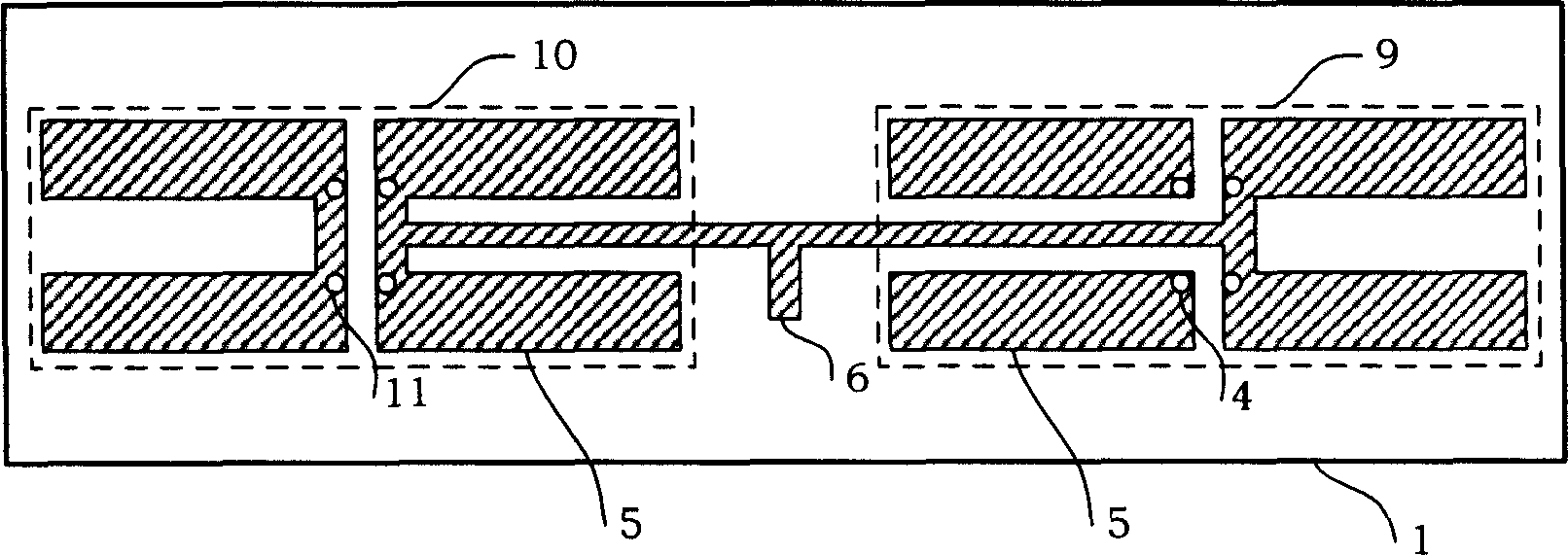 Cross feed broad-band omnidirectional antenna