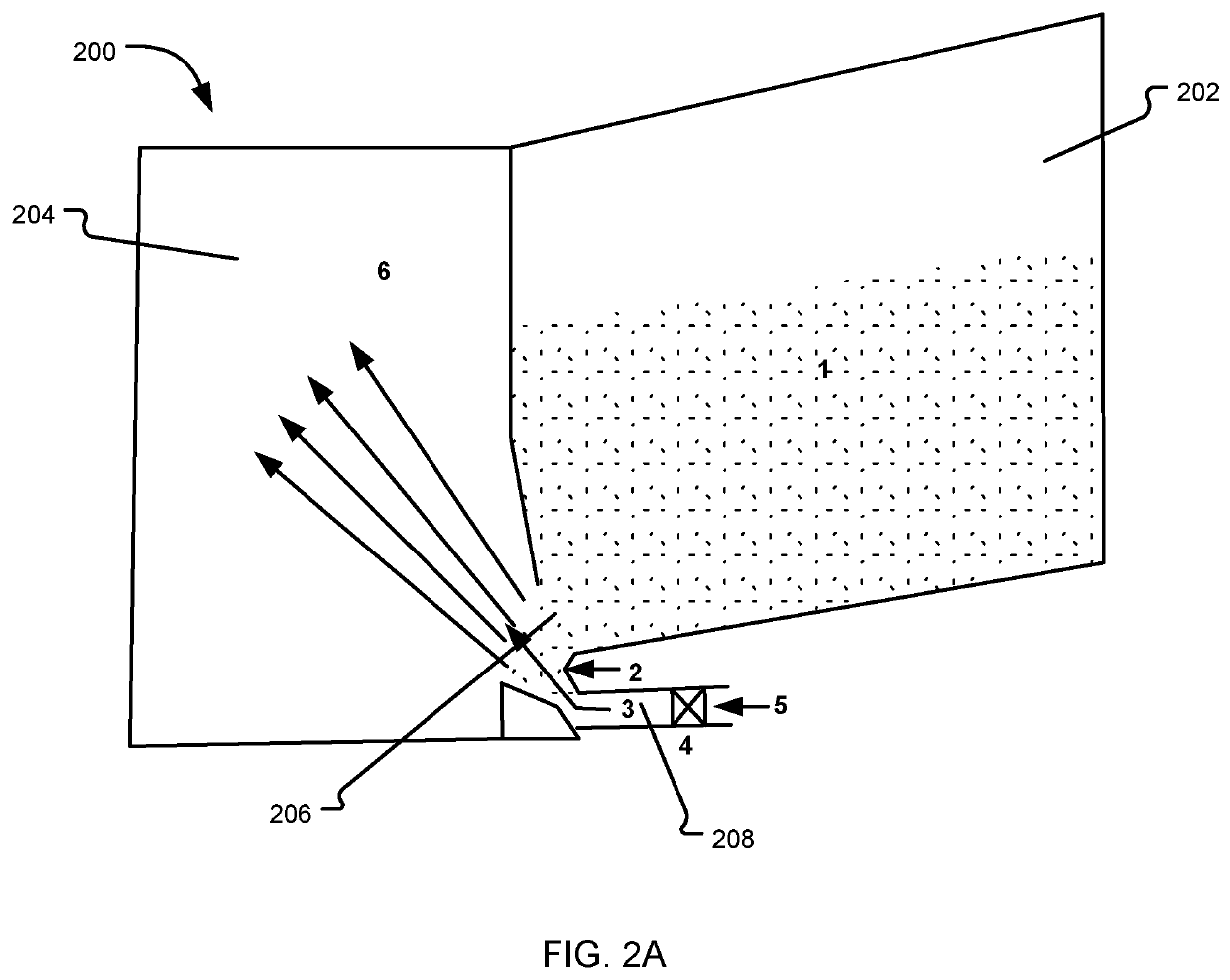 Method and apparatus for selectively injecting fibre material from multiple chambers into a single chamber