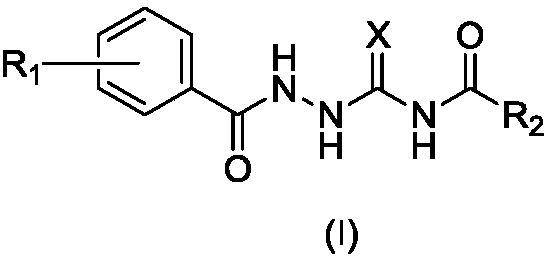 1-substituted benzoyl-4-fatty acylsemicarbazide derivative, preparation method thereof, and use thereof as antibacterial medicine