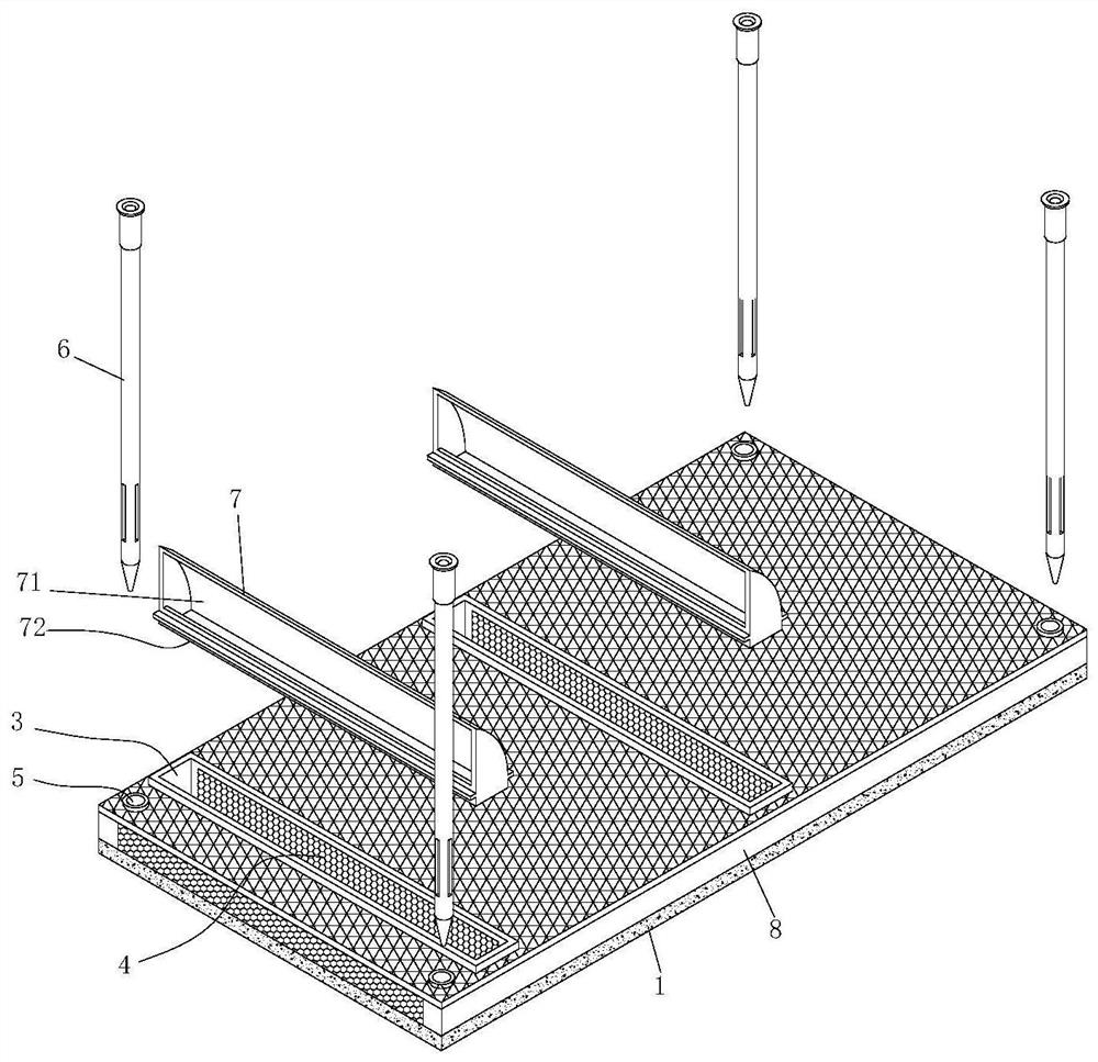 Bottom mud repairing structure with purification function