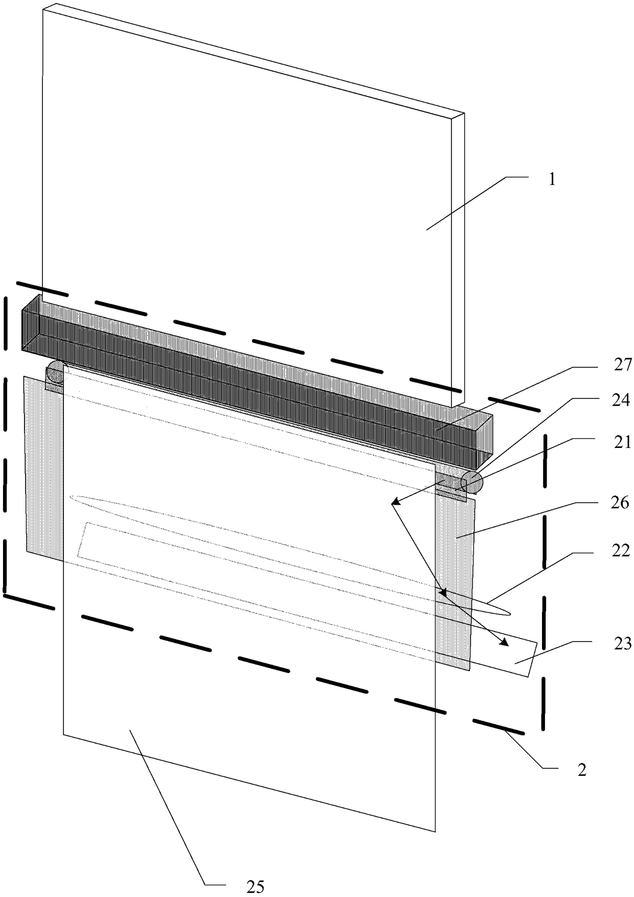 A display device with scanning and recording function