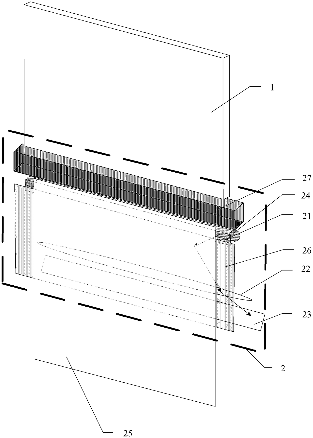 A display device with scanning and recording function