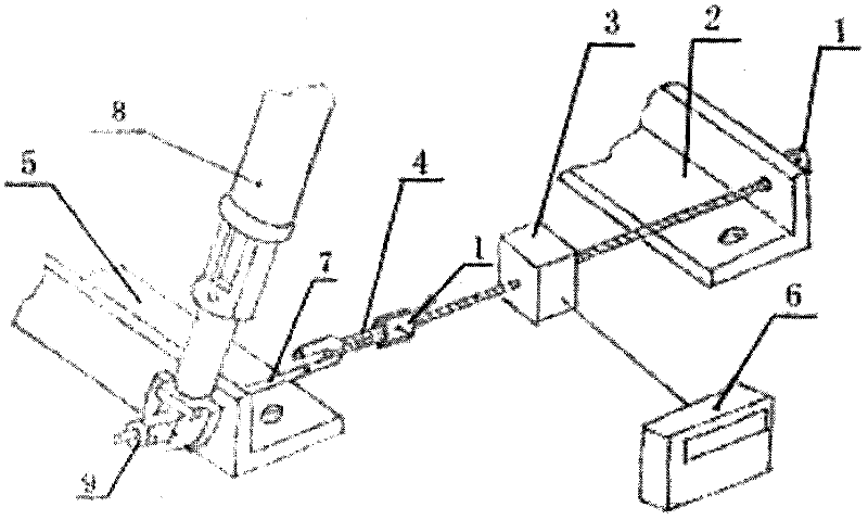 Steel wire rope mesh tensioning device and method