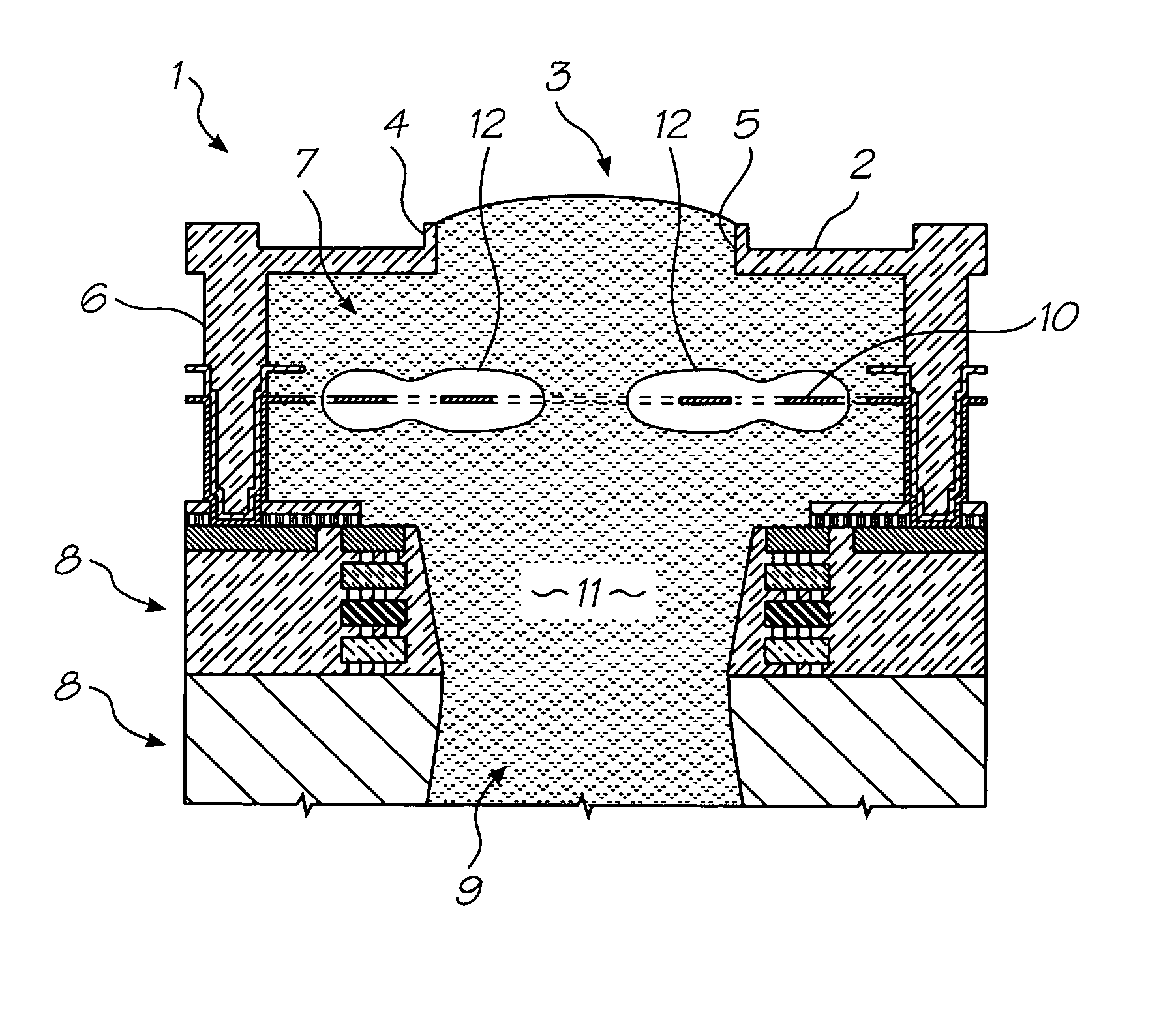 Printhead heaters with small surface area