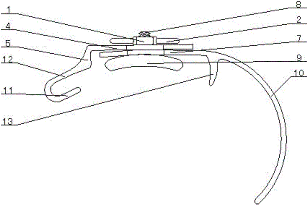 Single-sided corrective device for ingrown nail and operating method thereof