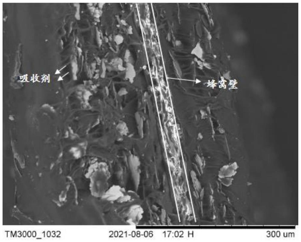 Oriented honeycomb wave-absorbing material and preparation method thereof