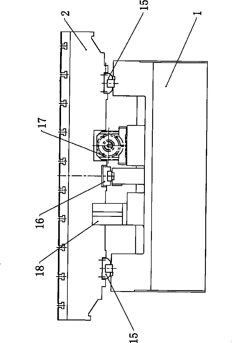 High-precision pentahedral machining machine tool