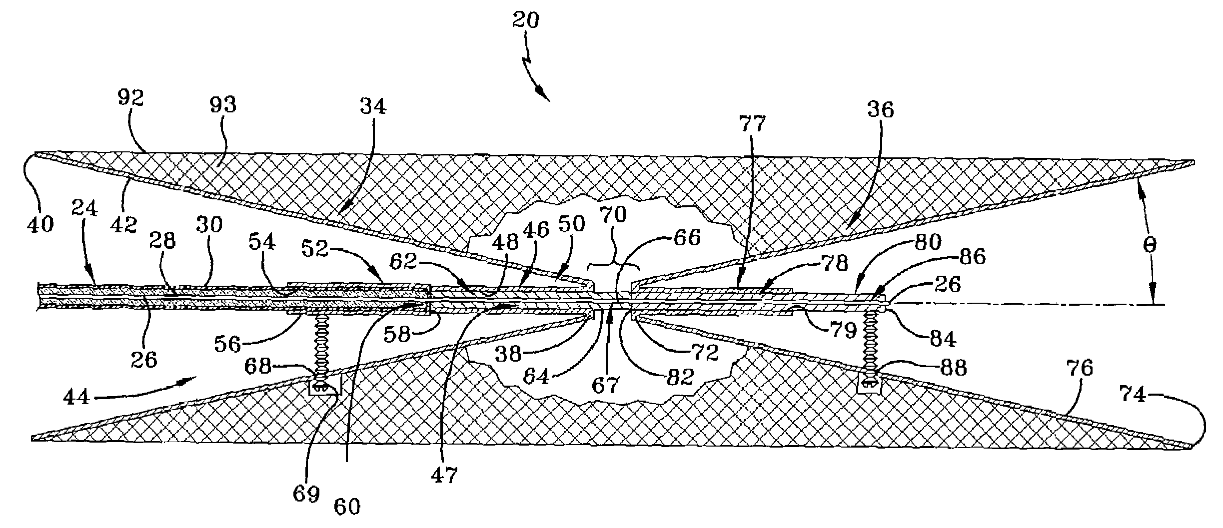 Wide band biconical antennas with an integrated matching system