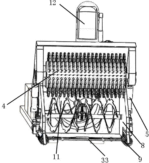 Efficient energy-saving snow sweeper