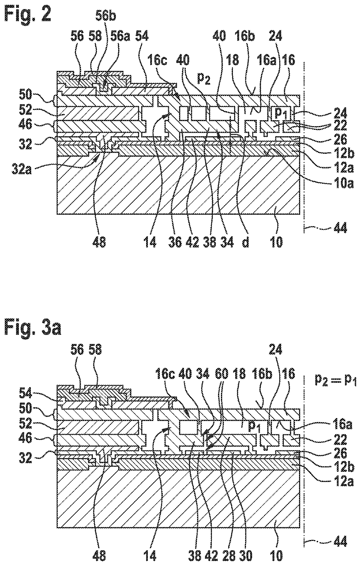 Micromechanical component for a sensor or microphone device