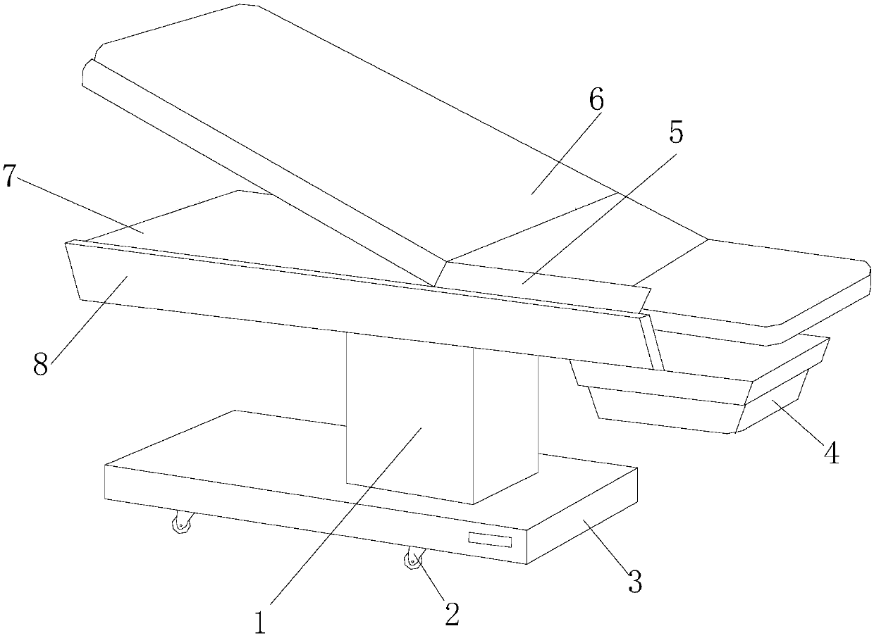 Multifunctional pediatric examination bed