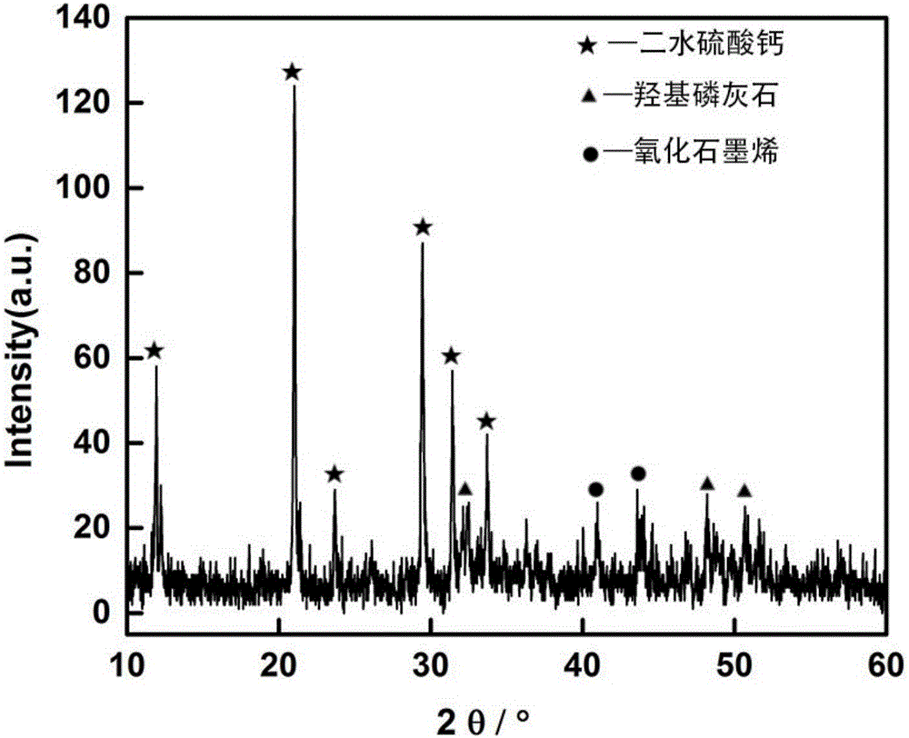 Graphene oxide modified bone cement and preparation method