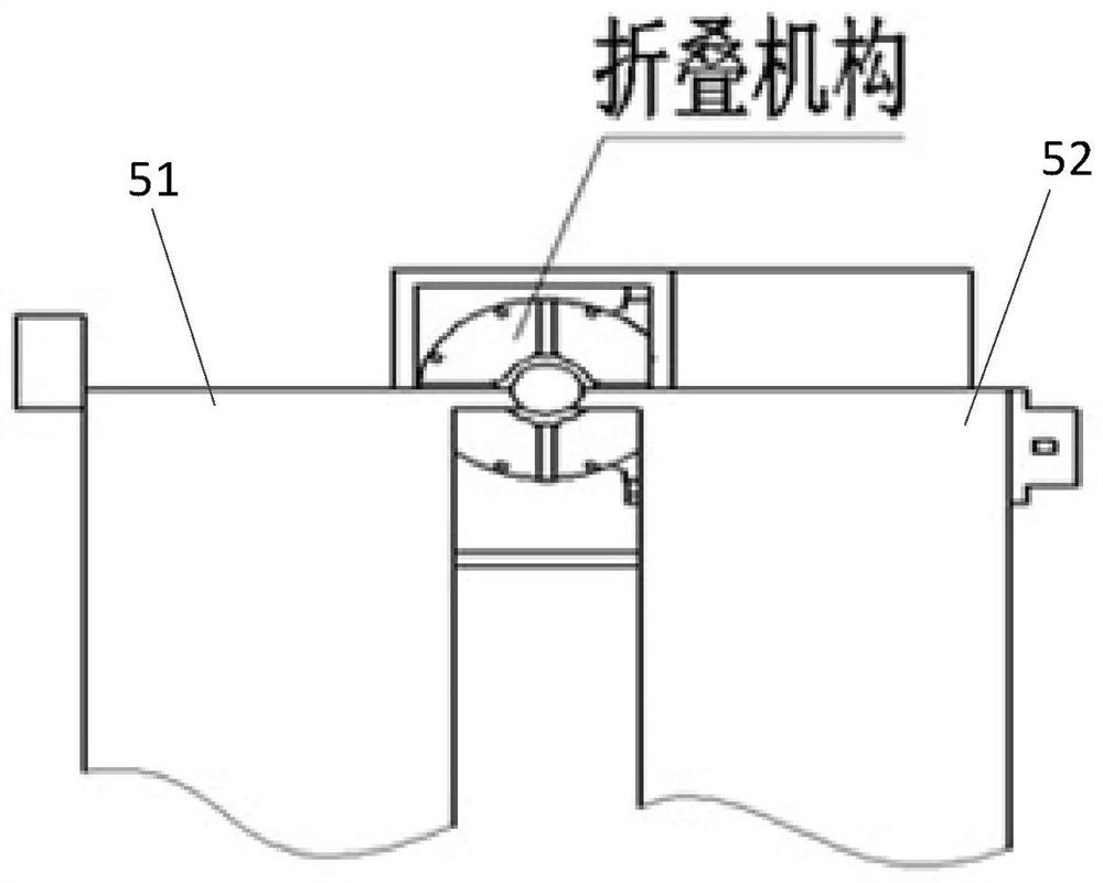 Automatic folding mechanism of linear motor and folding linear motor