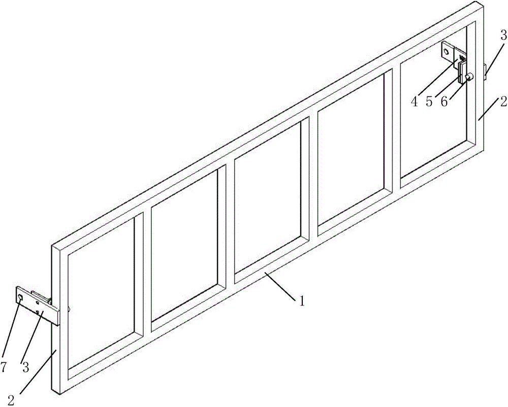 Automatic vertical wired anti-theft alarm guardrail