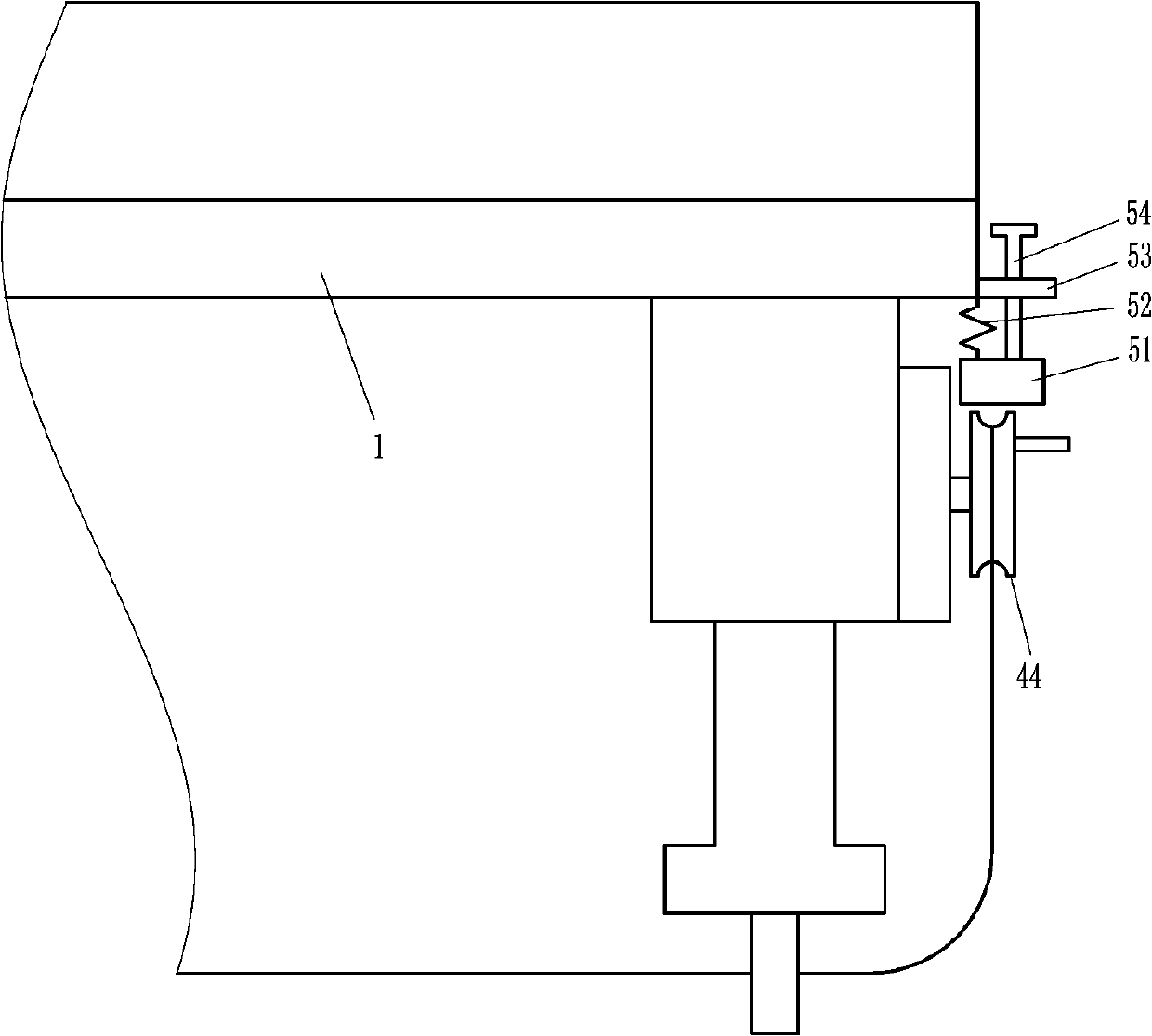 Connecting device for desk plate and desk legs