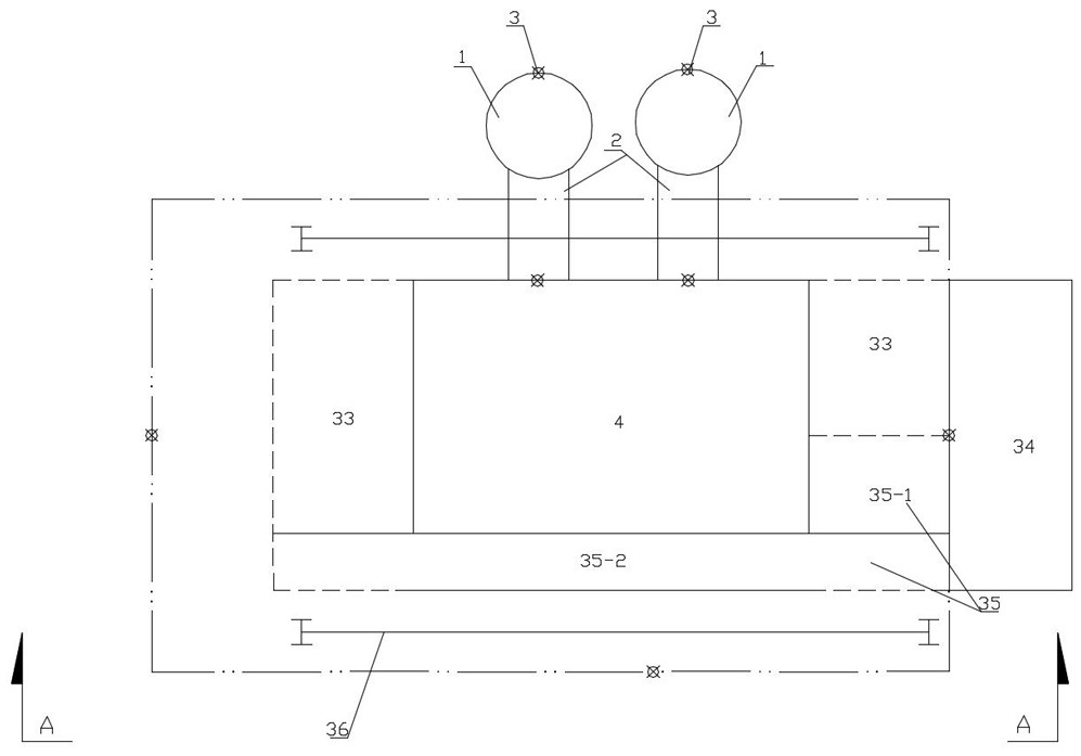 Environment-friendly coke pool closed loading and waste gas treatment integrated system