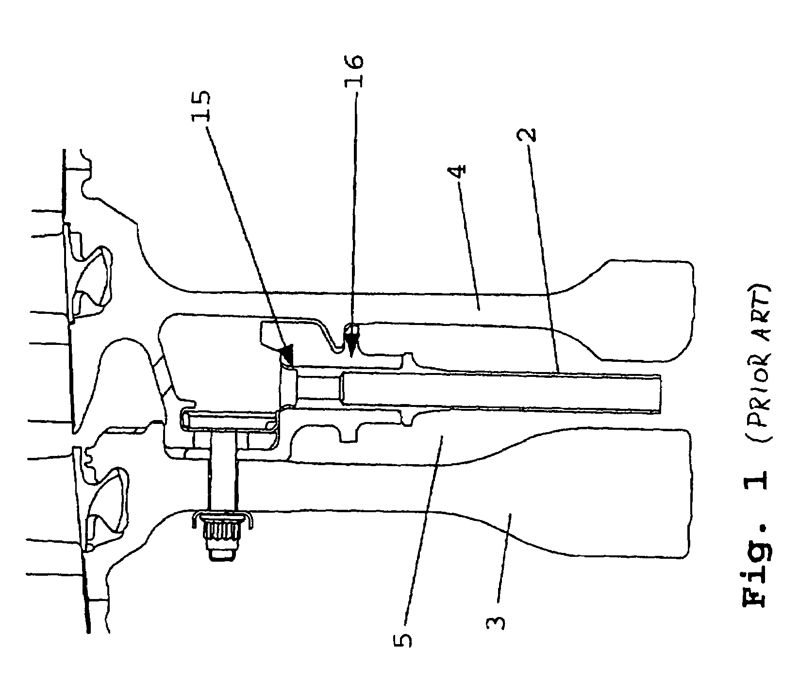 Tube-type vortex reducer with retaining ring