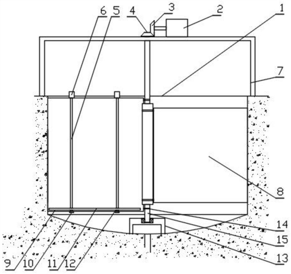 Family farm type aquatic livestock and poultry circulating breeding system