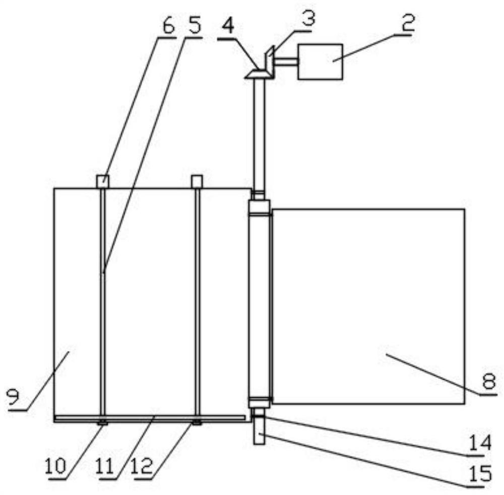 Family farm type aquatic livestock and poultry circulating breeding system