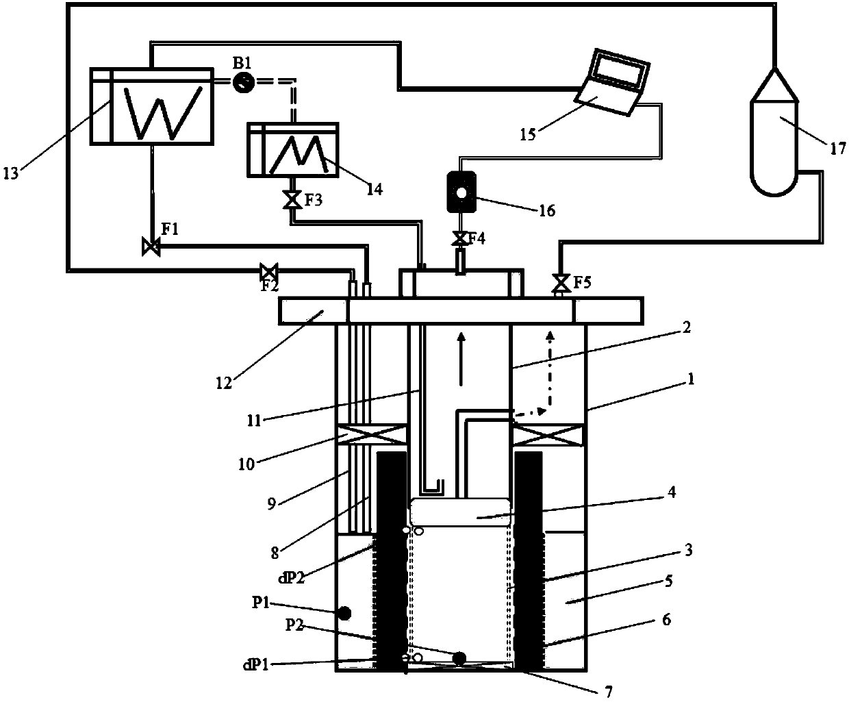 Hydrate mining well mechanical screen pipe erosion evaluation simulation system and simulation testing method thereof