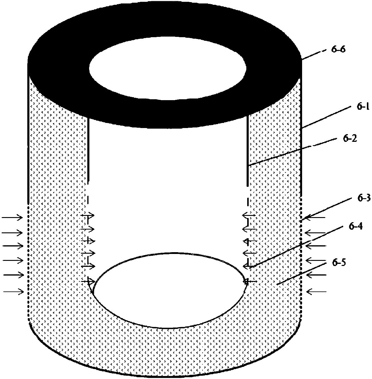 Hydrate mining well mechanical screen pipe erosion evaluation simulation system and simulation testing method thereof