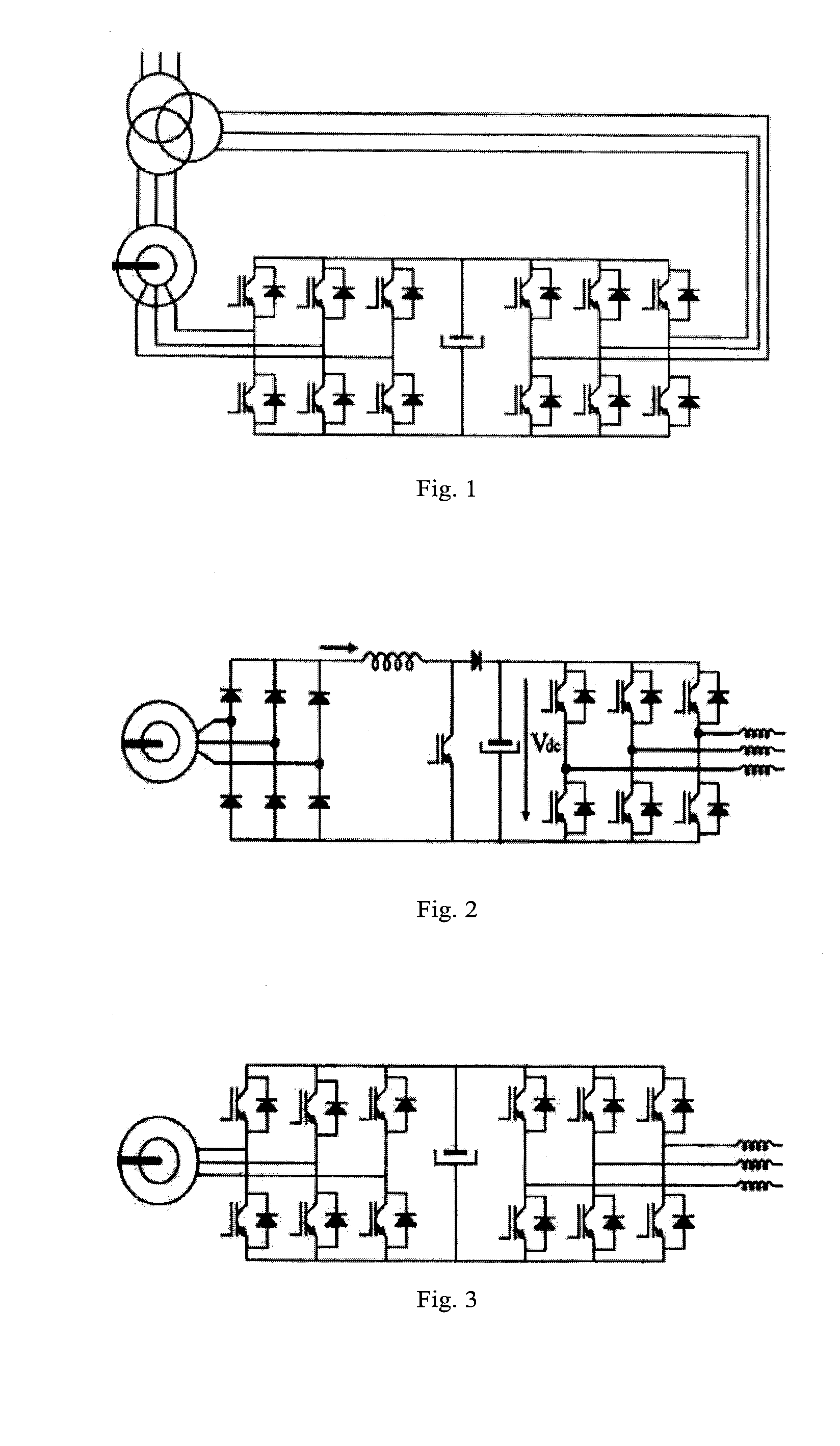 Converting device of electrical energy