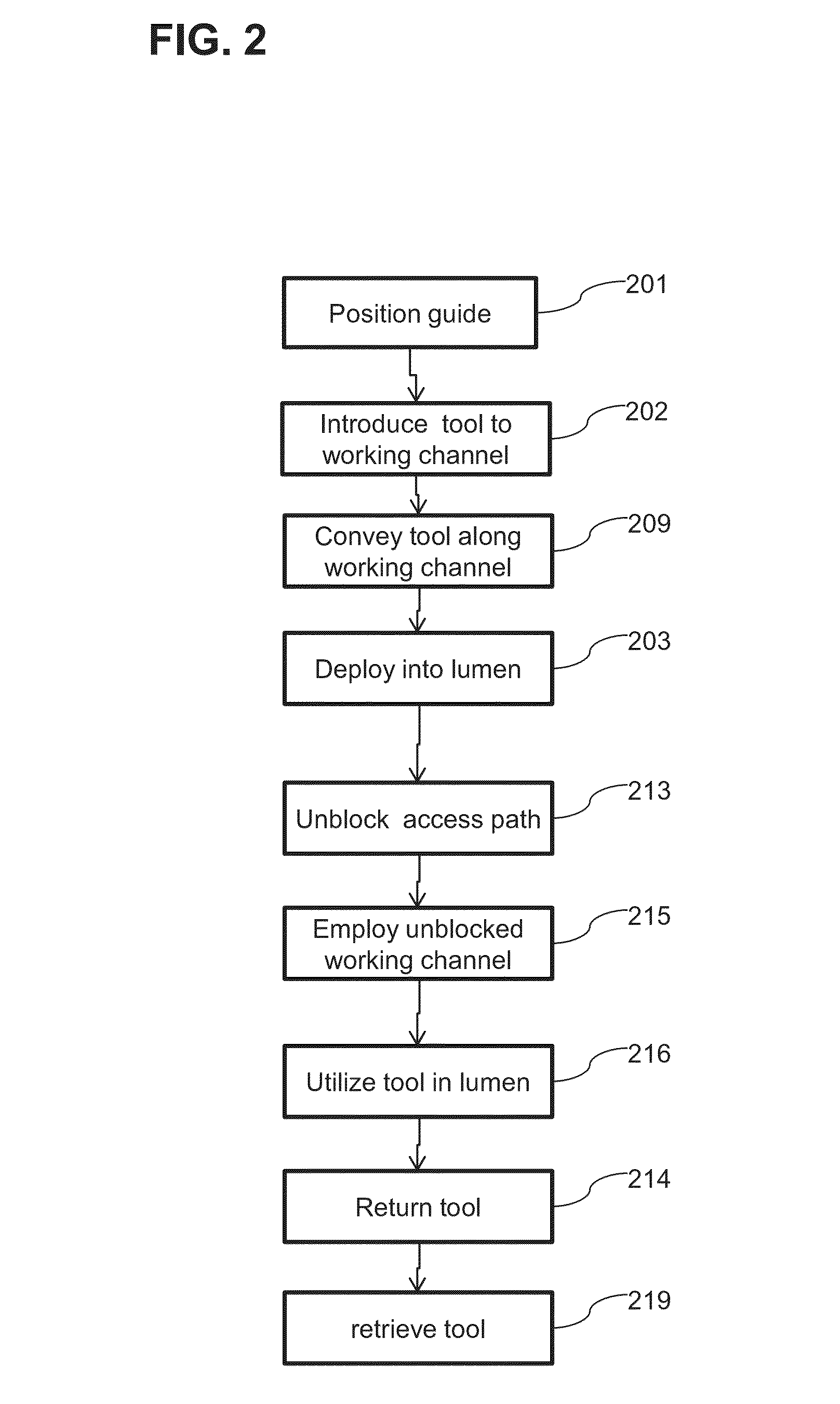 Endoscope with shared working channel