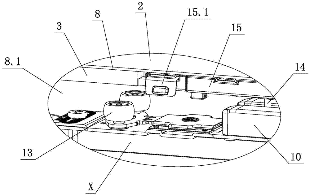 Adjustment and positioning mechanism of furniture side sliding door