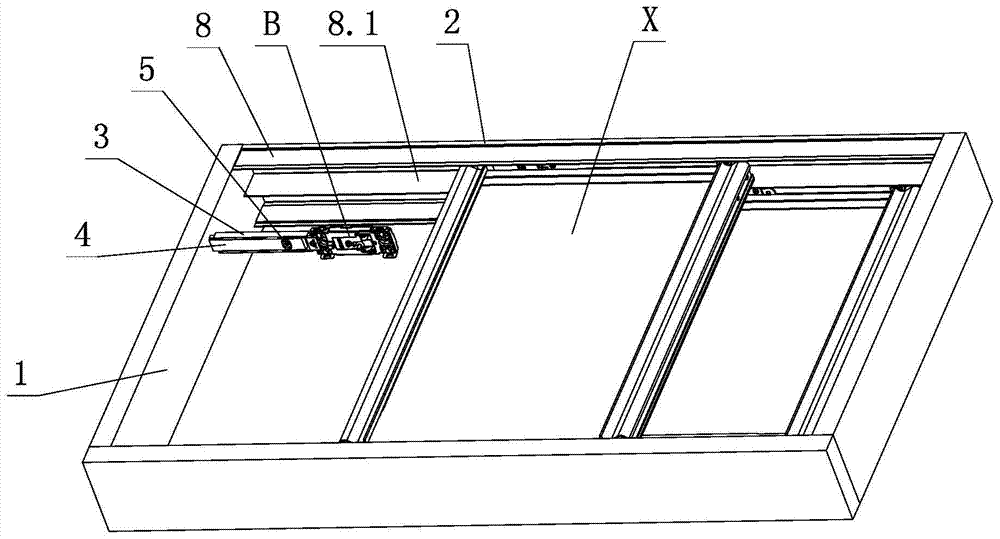 Adjustment and positioning mechanism of furniture side sliding door