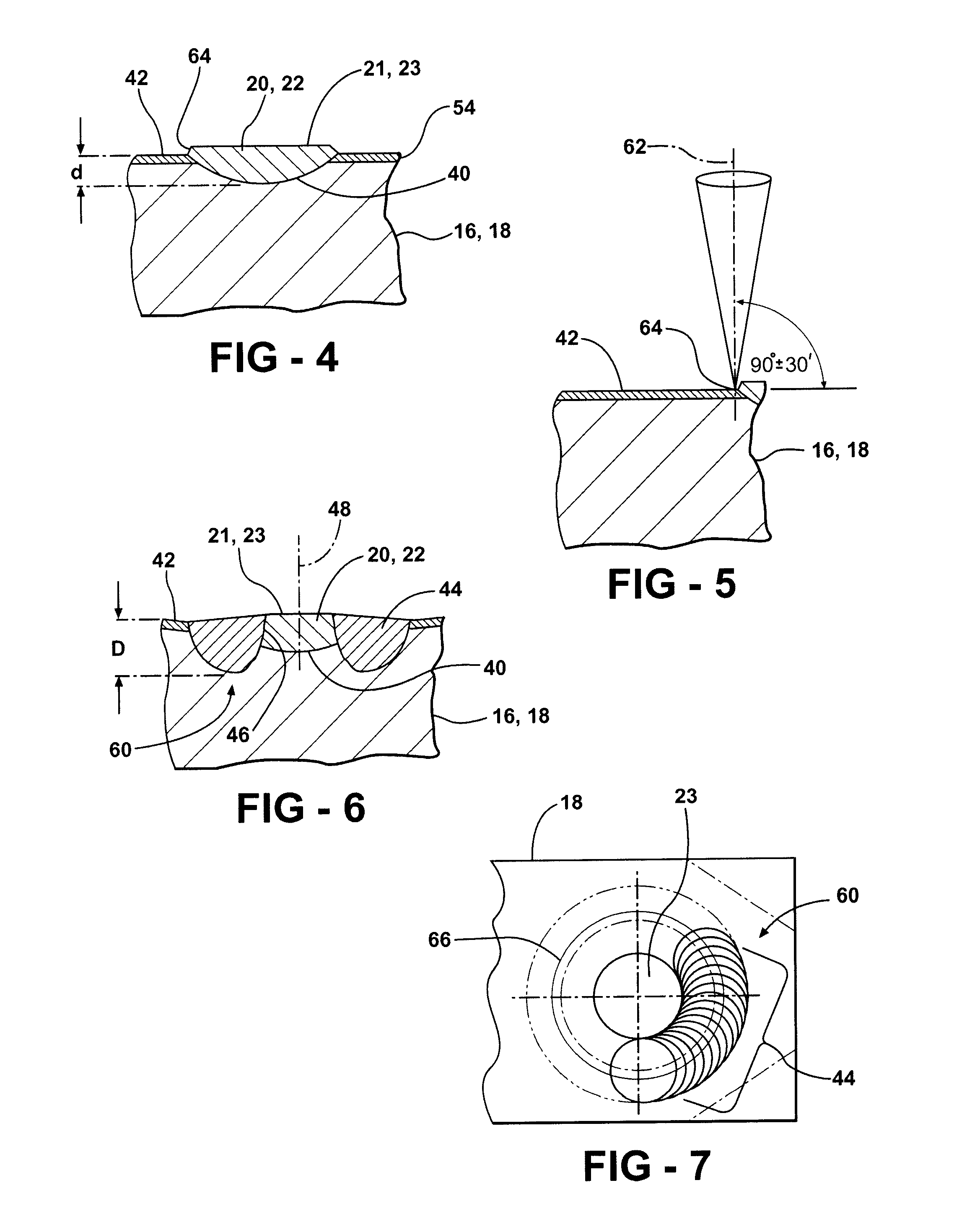 Ignition device having an induction welded and laser weld reinforced firing tip and method of construction