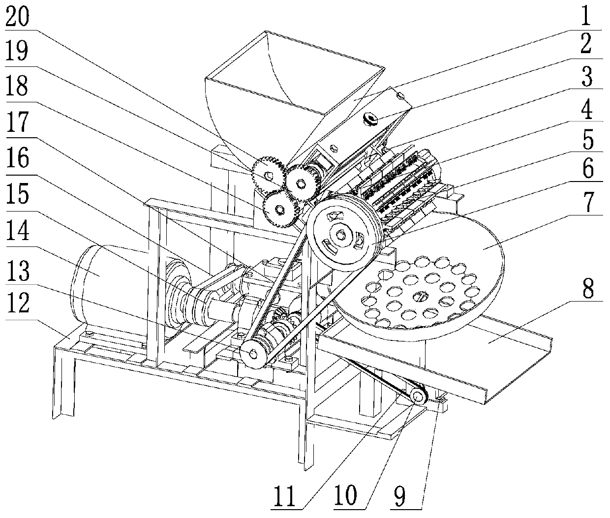 Automatic Chinese chestnut huller