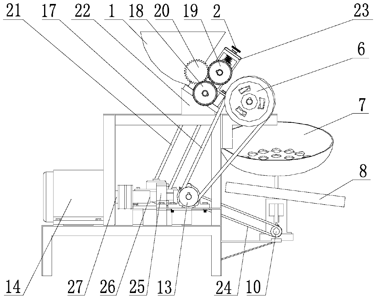 Automatic Chinese chestnut huller