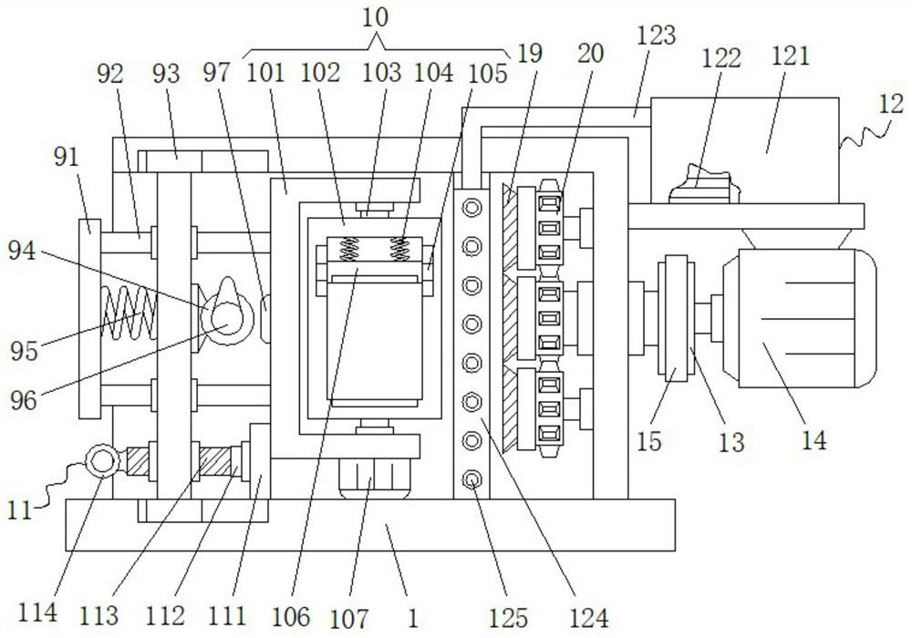 A hardware component degreasing device with oil filter function