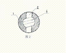 Internal spiral nozzle with diversion trench