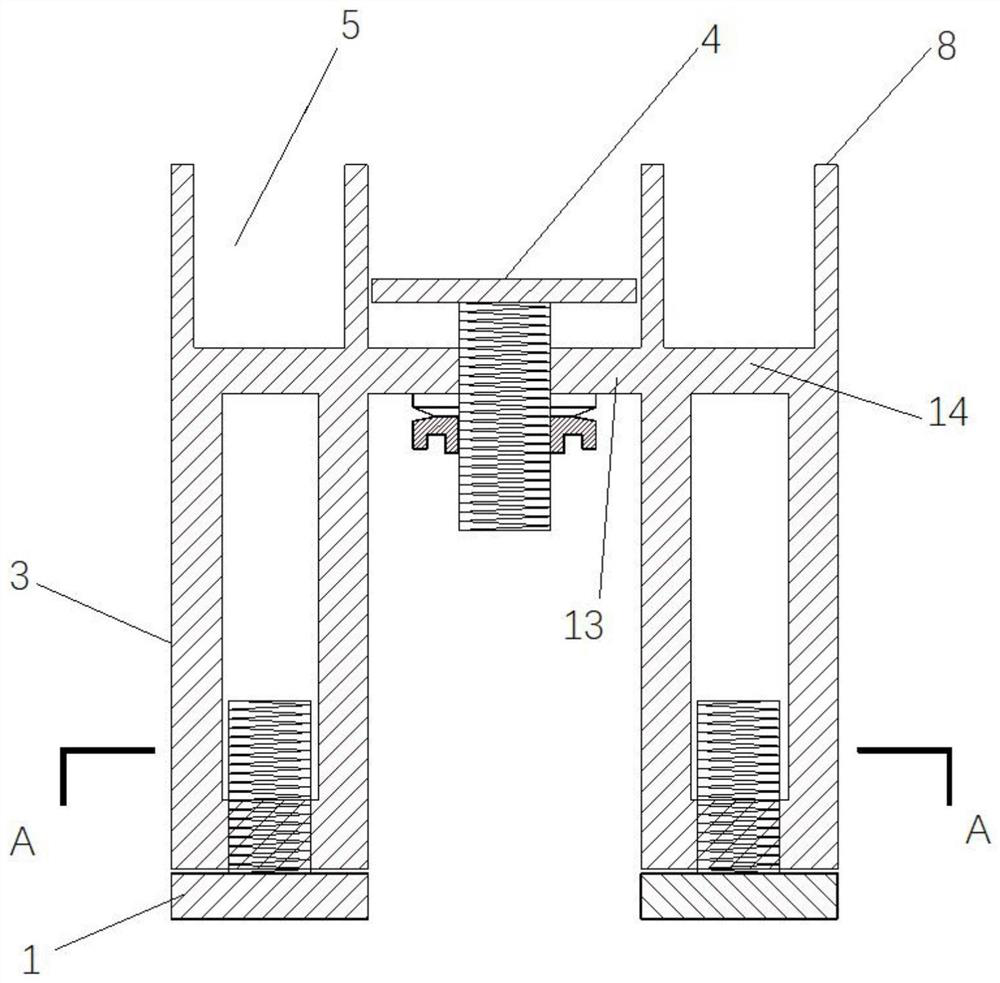 Device for transporting and stacking prefabricated floor slab components and use method thereof