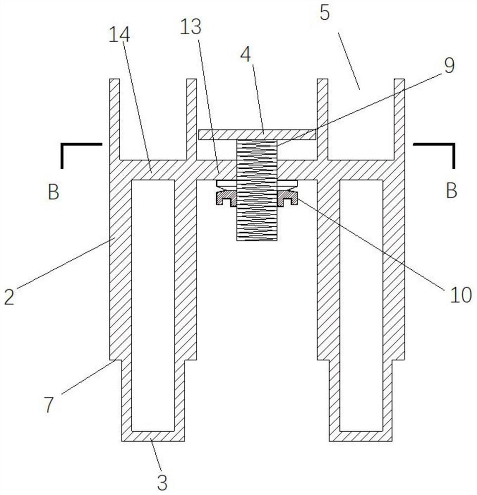 Device for transporting and stacking prefabricated floor slab components and use method thereof