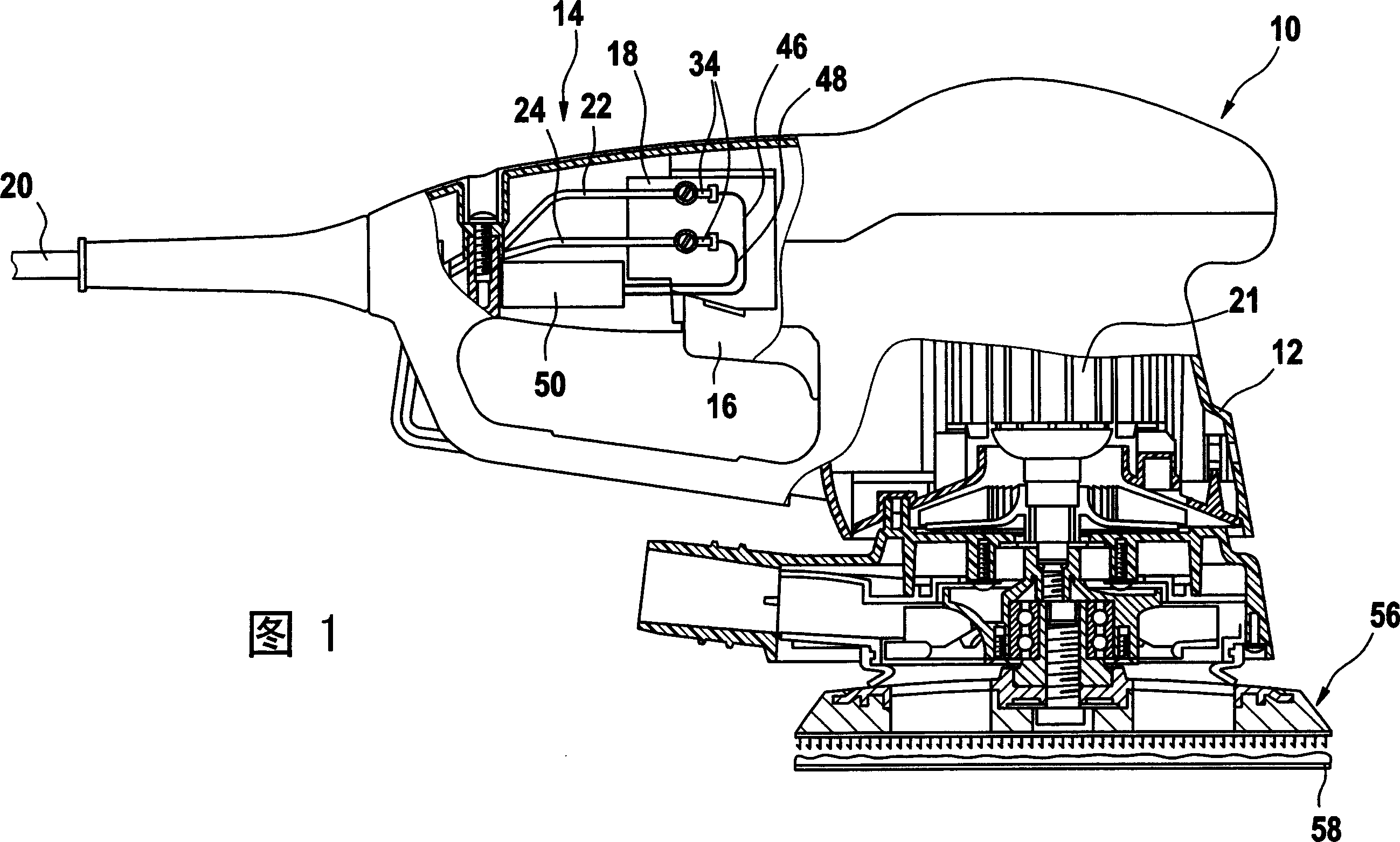 Handheld type electric tool machine