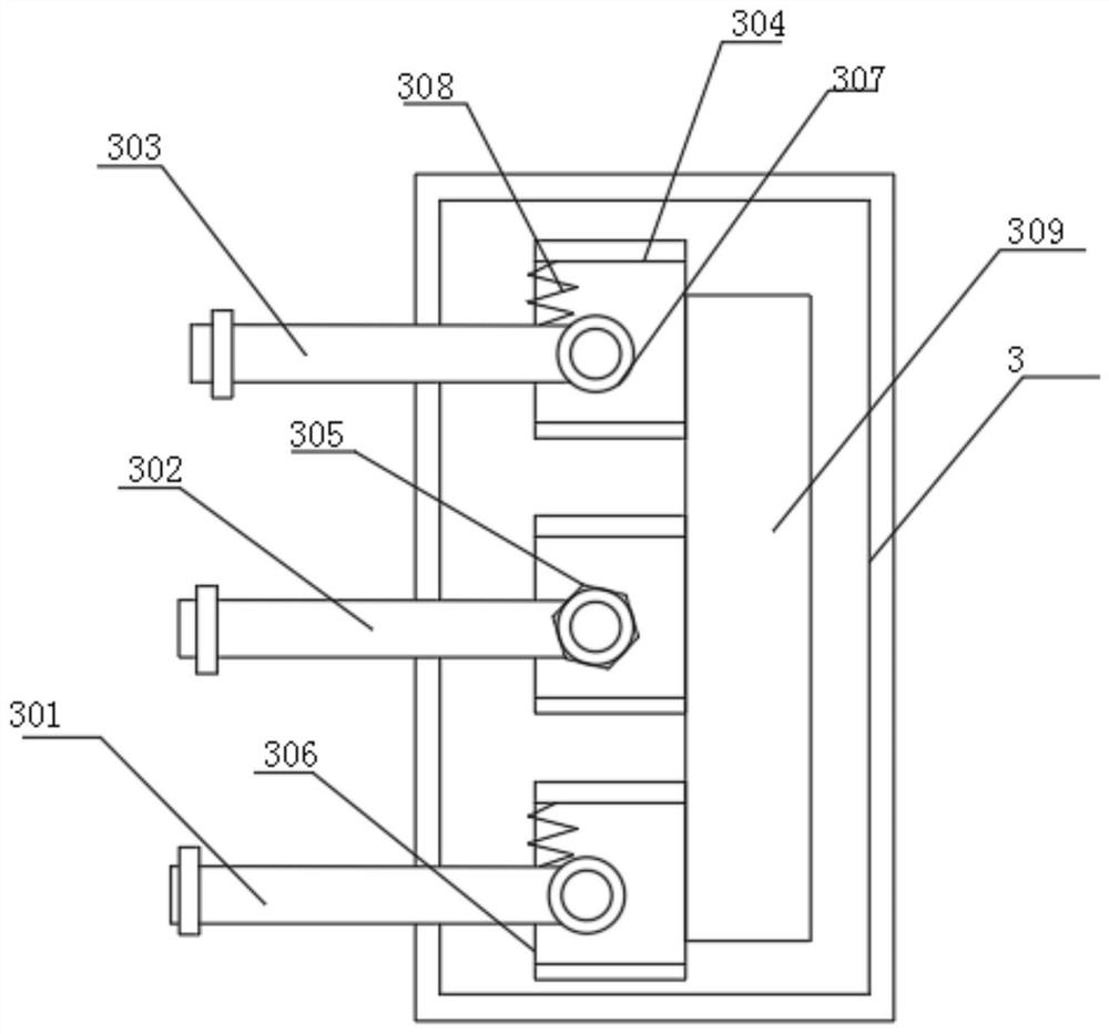 Follow-up assistance supporting device of stair handrail